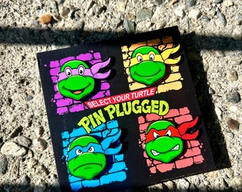 Select your turtle enamel pin set