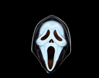 Pin de esmalte de cara de fantasma - Fod