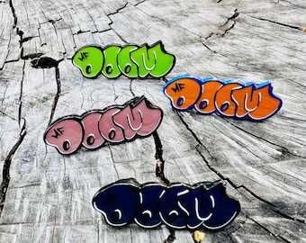 Hip Hop - Doom Spell Out Enamel Pin