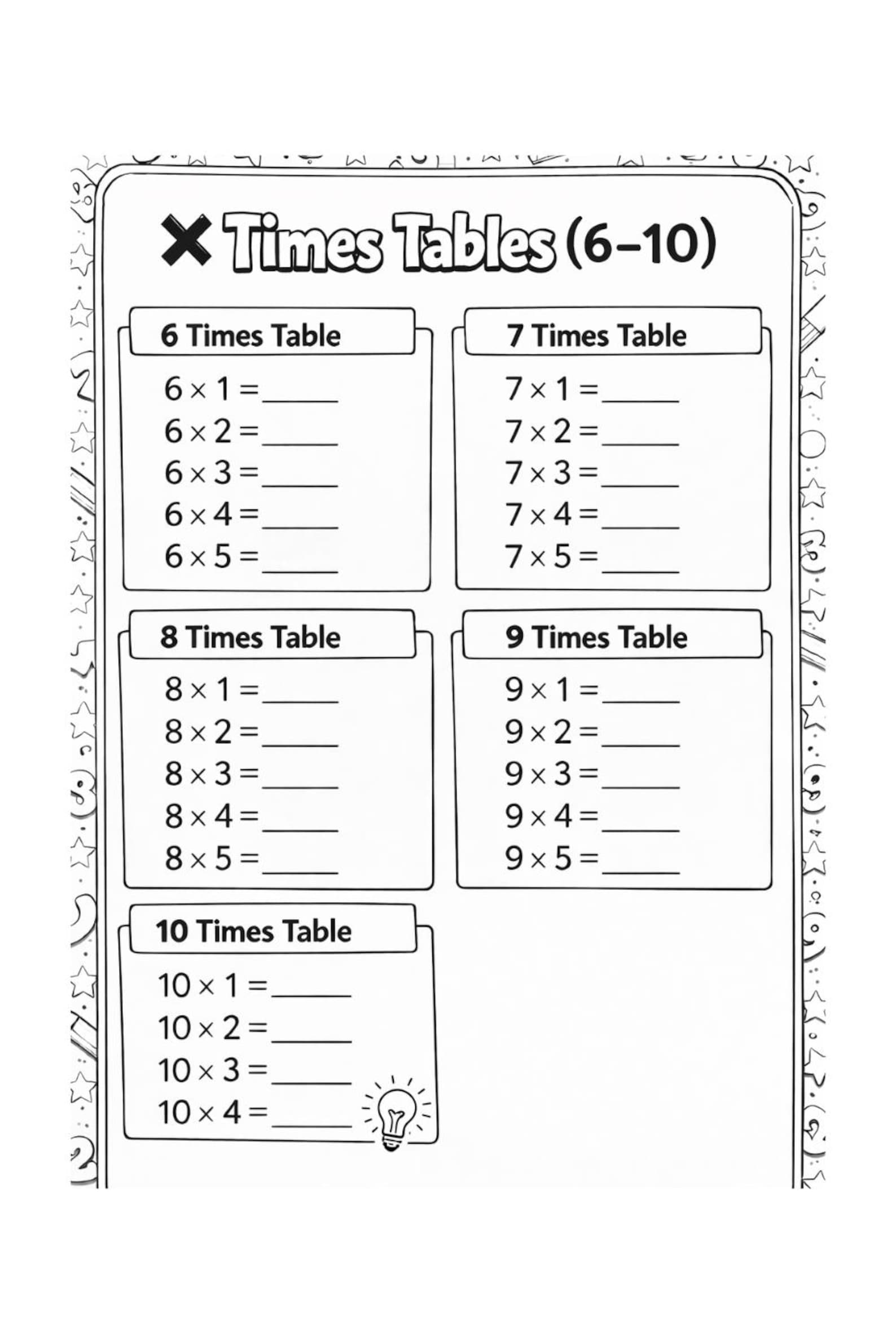 Times Tables Made Easy | Multiplication for Kids 1-10 - Etsy