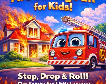 Trousse d'apprentissage de la sécurité incendie pour enfants | Stop Drop & Roll
