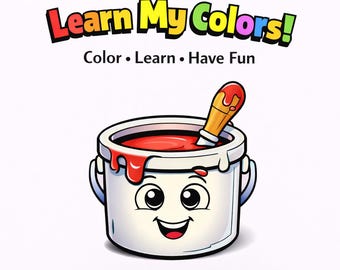 Apprenez mes couleurs imprimable | Coloriages d'apprentissage en couleur pour les enfants d'âge préscolaire | Kit d'apprentissage précoce pour tout-petit