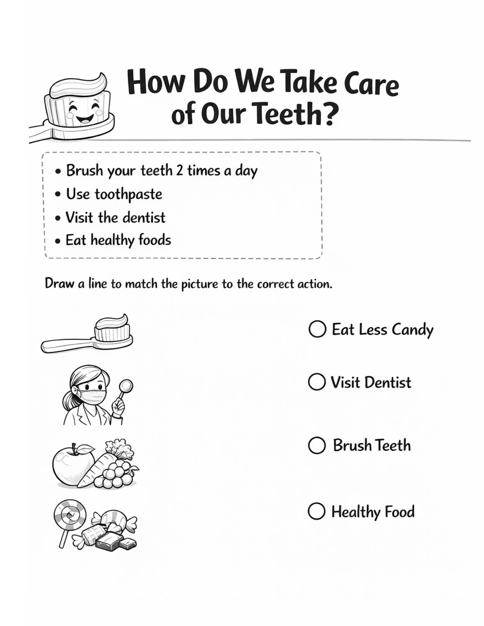 Healthy Teeth Fun for Kids | Dental Care Learning Packet | Tooth ...