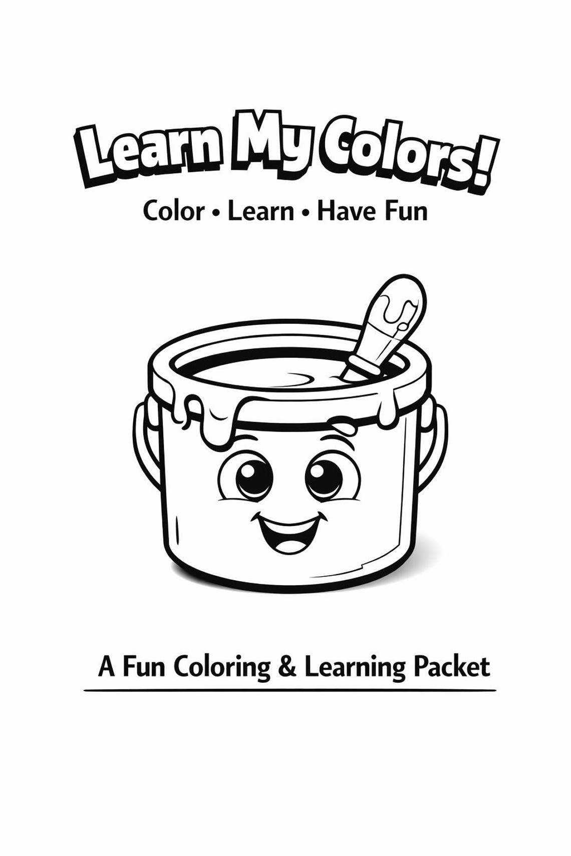 Learn My Colors Printable | Preschool Color Learning Coloring Pages ...