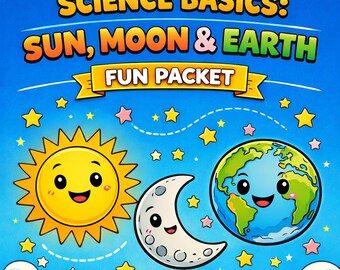 Notions de base sur la science : ensemble Soleil, Lune et Terre