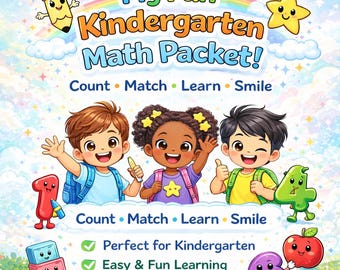 Fiches d'exercices de mathématiques pour la maternelle Compter, tracer et apprendre les nombres 1-10