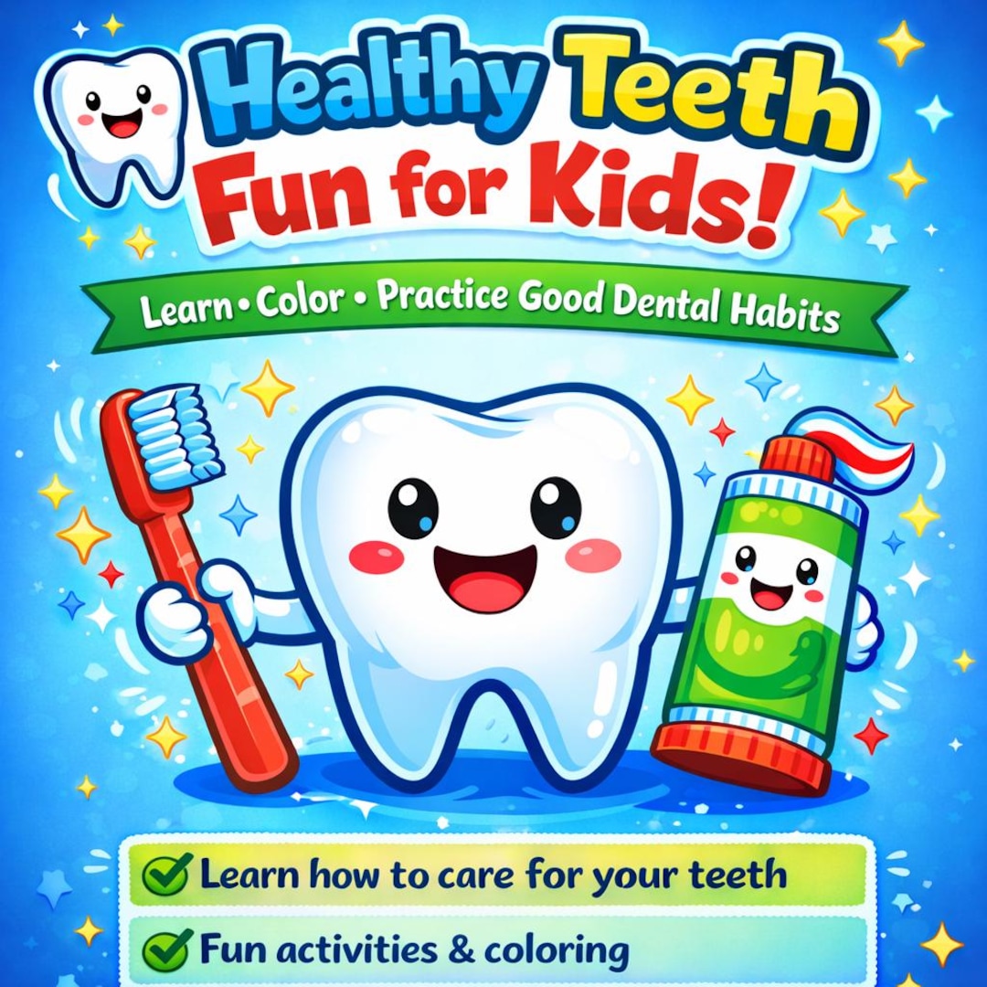Healthy Teeth Fun for Kids | Dental Care Learning Packet | Tooth ...
