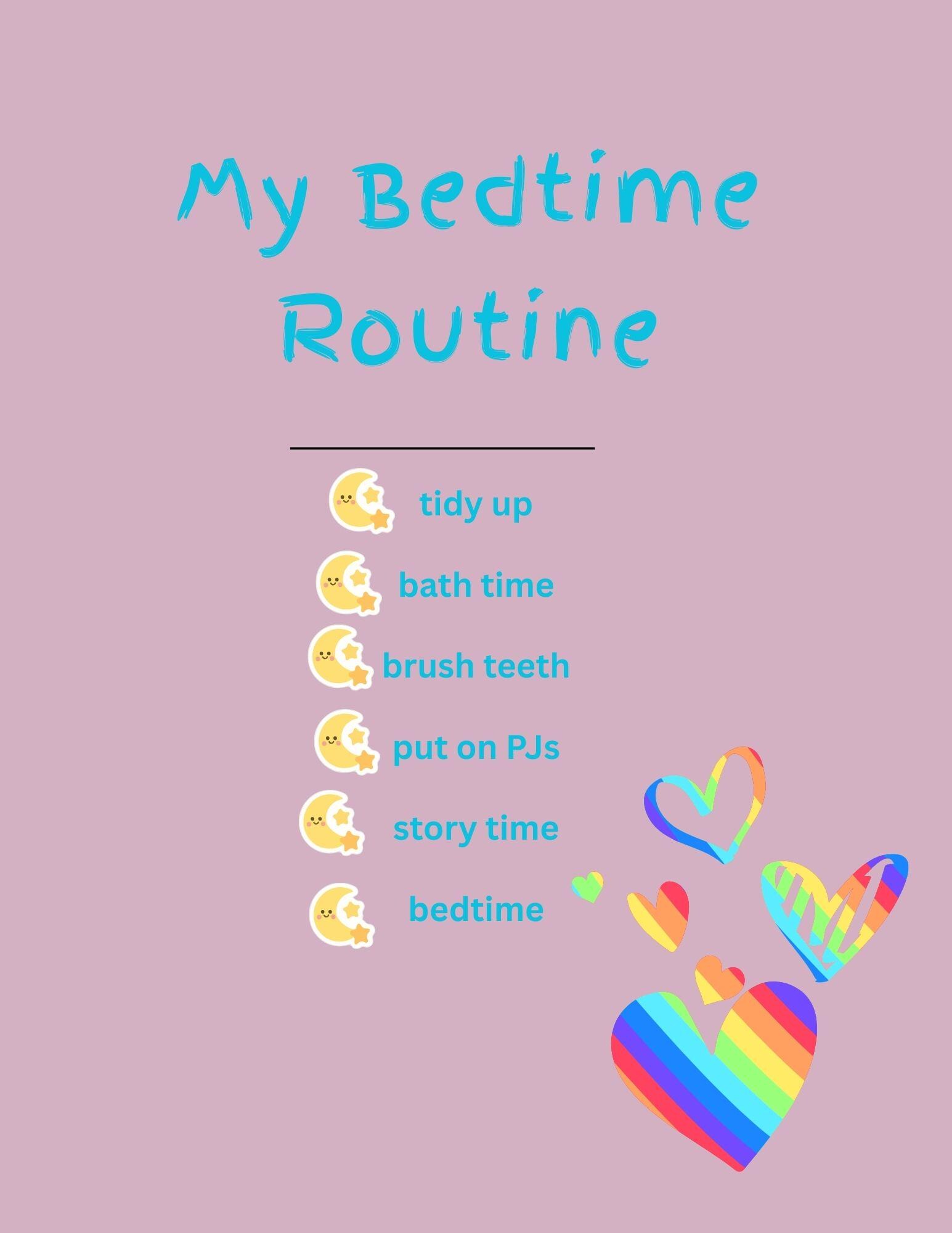 Editable Kids Daily Routine Bundle, 6 Pages Printable+ Canva Template ...