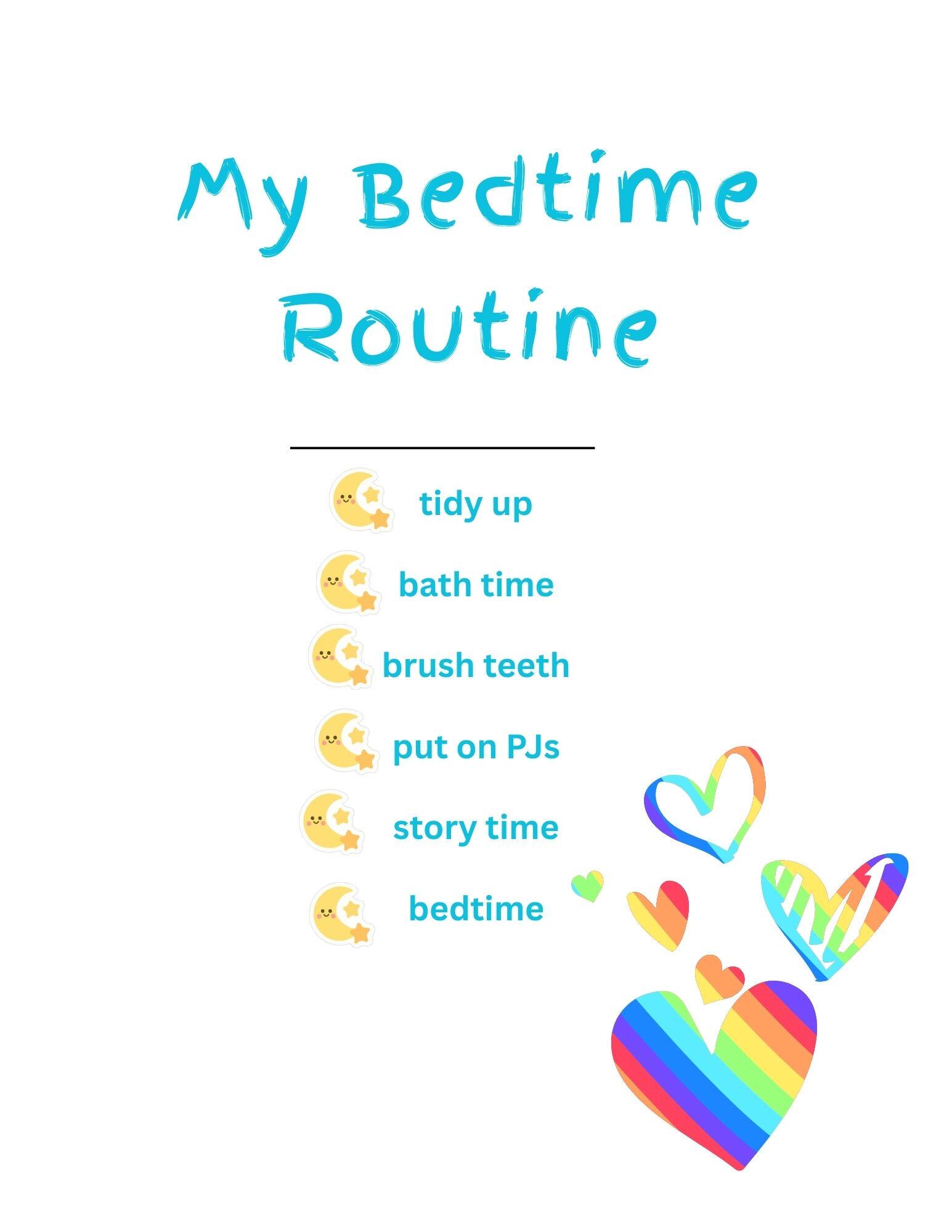 Ld Routine Template Editable Kids Daily Routine Bundle, 6 Pages Printable+ Canva Template ...