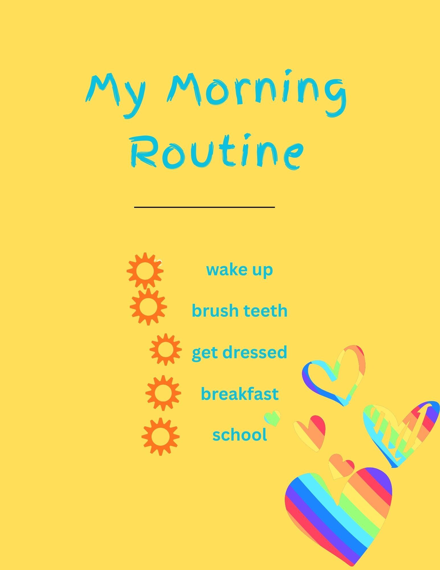 Editable Kids Daily Routine Bundle, 6 Pages Printable+ Canva Template ...