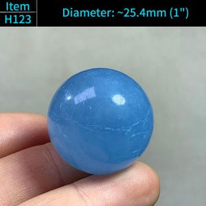 Esfera/cristal de aguamarina natural de 20 mm o más, artículo de colección, artículo exacto