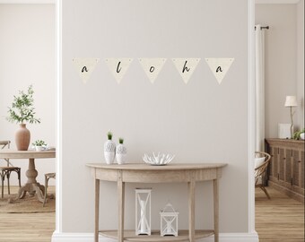 Aloha “Canvas” Banner Printable