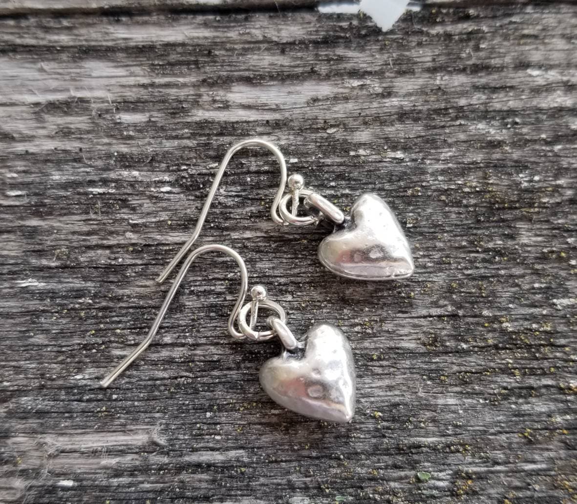 Small Paige Puffs Earrings in Silver