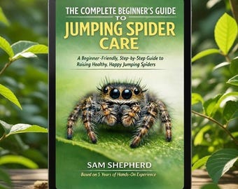 Jumping Spiders Care Guide & Behavior eBook | Digital Pet Spider Guide for Beginners PDF