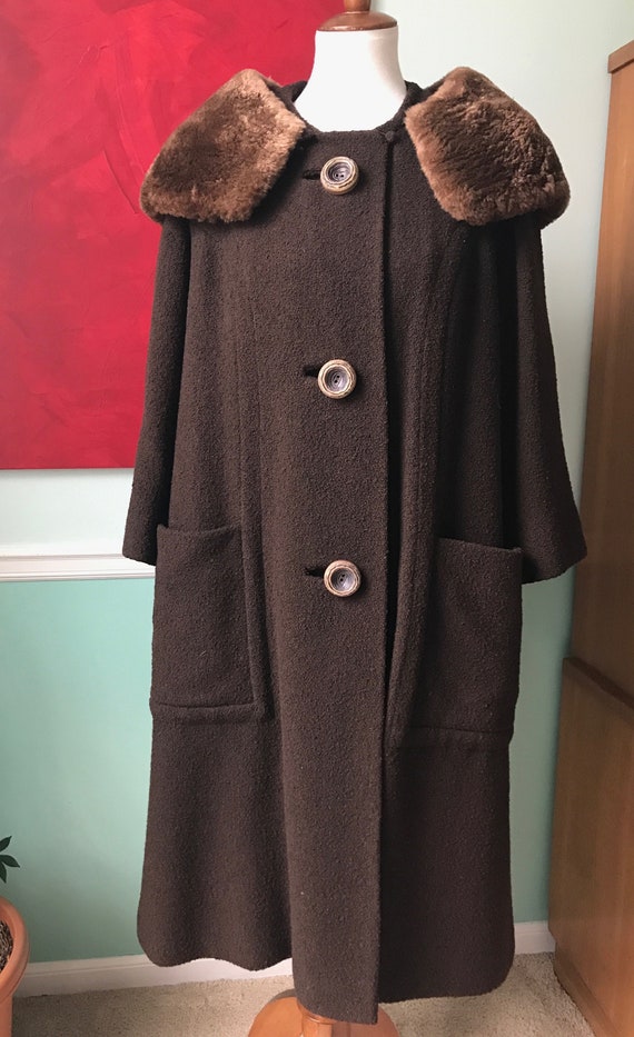 Youthcraft Brown Boucle Swing Coat