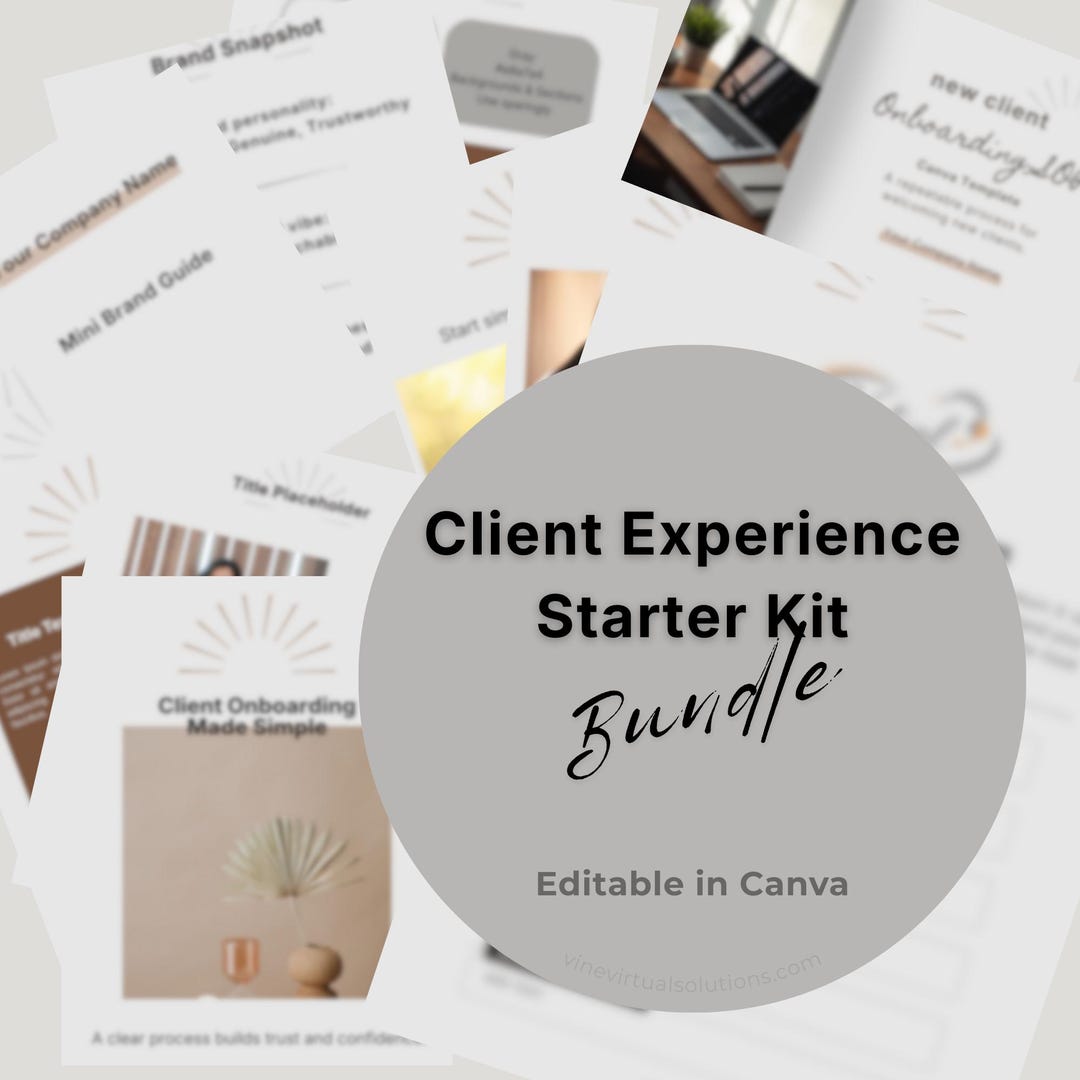 Client Experience Starter Kit Bundle - Etsy