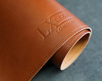 Handgemaakte volnerf lederen bureauonderlegger met onderzetter – kantoordecoratie