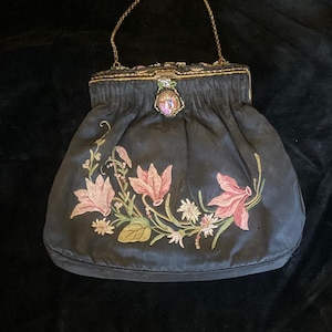 Vintage handbag 1960  &quot; Persépolis&quot;  vintage   retro chic    steampunk bag  upcycling embellished bag wedding