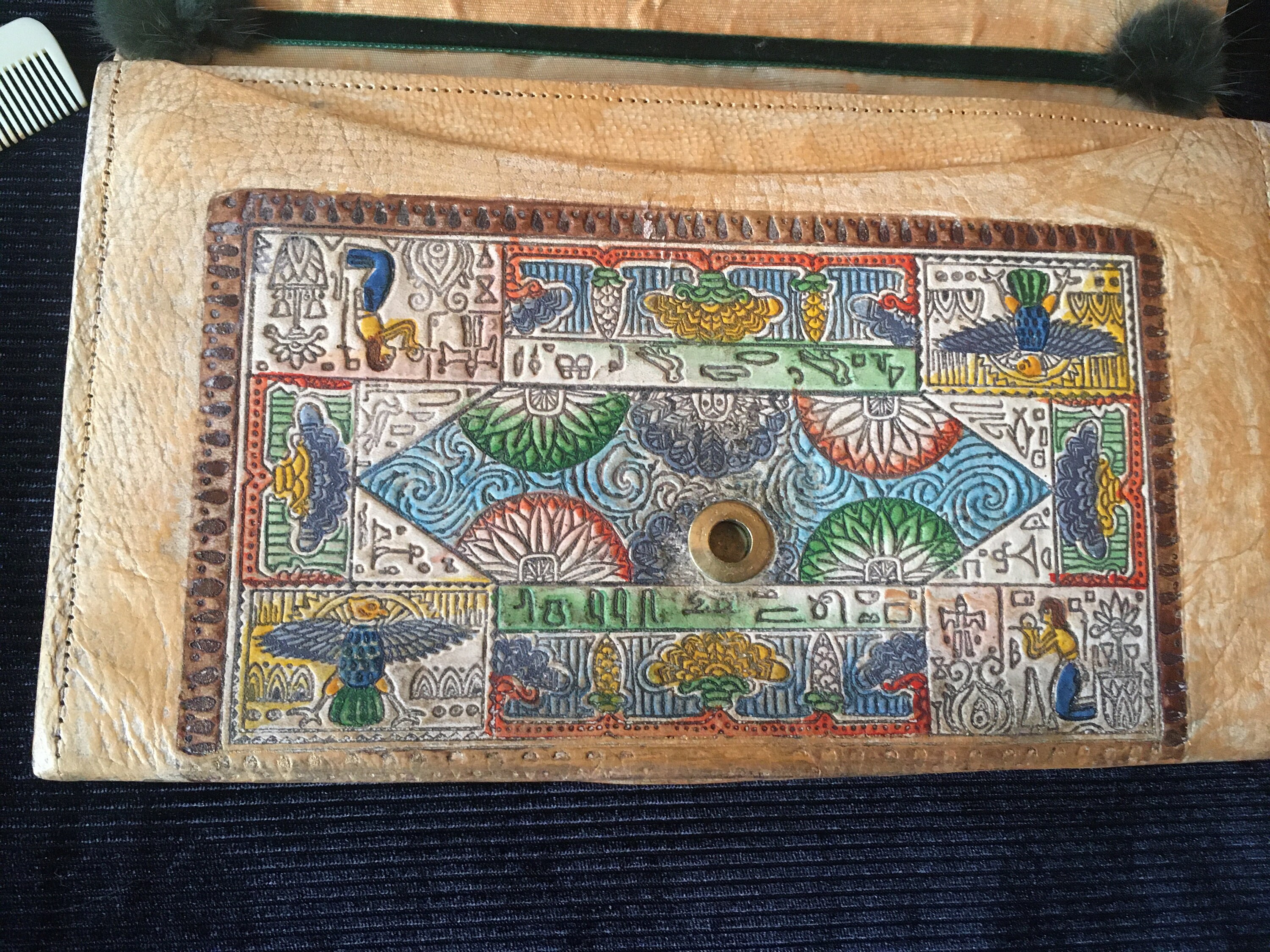 Vintage Clutch 1920 Spirit of Egypt Unique Piece Retro Chic Steampunk