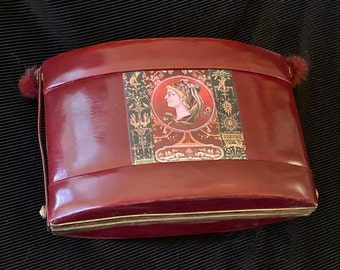 Vintage  evening purse "Sublime renaissance" vintage 1930's unique piece retro   steampunk bag  art deco upcycling embellished bag wedding