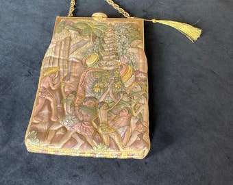 Vintage Chimaki Brocade Lace Patchwork Hand Bag Purse - Etsy