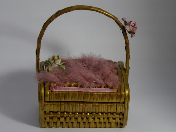 vintage french handbag 1960 's "PIQUE-NIQUE À TRI… - image 3