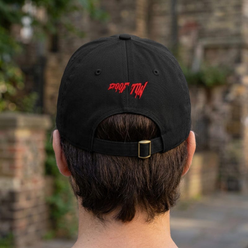 Backwards Text Hat - Etsy