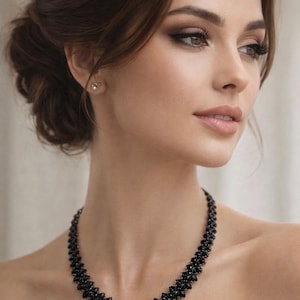 Gold Tennis Necklace for Women, Cubic Zirconia Diamond Look Necklace, Bridal Wedding Jewelry, Elegant Anniversary Gift