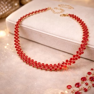 Gold Tennis Necklace for Women, Cubic Zirconia Diamond Look Necklace, Bridal Wedding Jewelry, Elegant Anniversary Gift