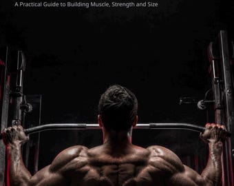 May include: A digital guide titled GROW MUSCLES GUIDE: A Practical Guide to Building Muscle, Strength and Size by SGF DIGITAL FORGE and SWOLE GAINS FITNESS. The cover features a back view of a muscular person performing a pull-up on a metal bar.