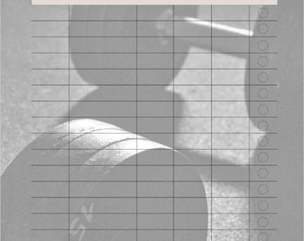 Strength Training Workout Log – Digital Download (PDF) | Weightlifting & Gym Tracker