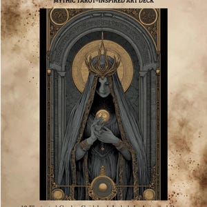 The Veiled Oracle Tarot Deck – Gothic Fantasy, Illustrated Guidebook (Digital Download)