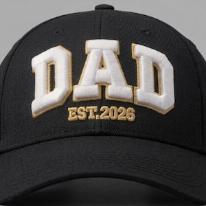 Nieuwe vader Est. Hoed 2026: 3D-snapback met pofborduurwerk