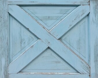 Blue Door with Distressed Paint in Colorado Springs 2058