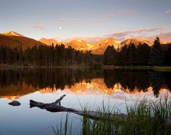 Rocky Mountains Over Sprague Lake in Rocky Mountain National Park, Colorado 1750