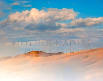 Sand Dunes in Fog at the Great Sand Dunes National Park, Colorado 1966