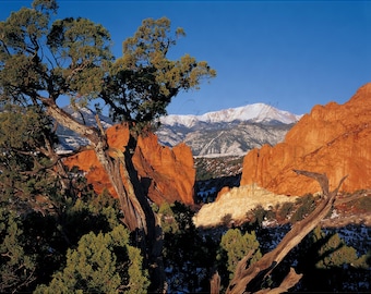 Pikes Peak over Garden of the Gods Gateway, Colorado 41