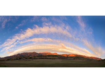 Garden of the Gods with a Cloud Rainbow in Colorado Springs, Colorado 2741 Pano