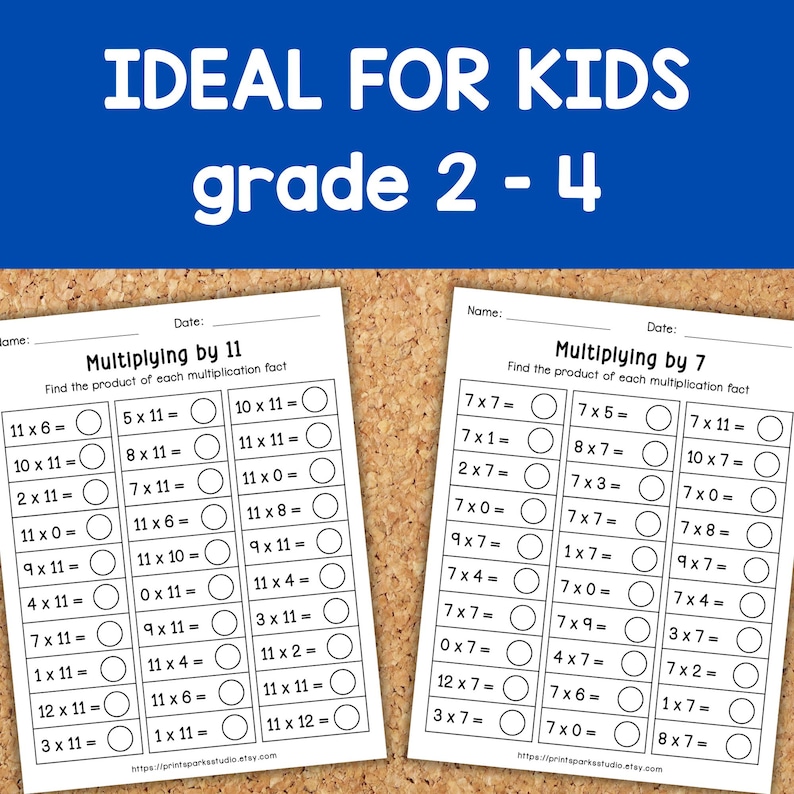 Multiplication Fact Fluency Worksheets | 1–12 Times Tables | Printable ...