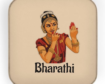 Personalized Bharatanatyam Dancer Jewelry Box | Traditional Indian Dance Costume Art