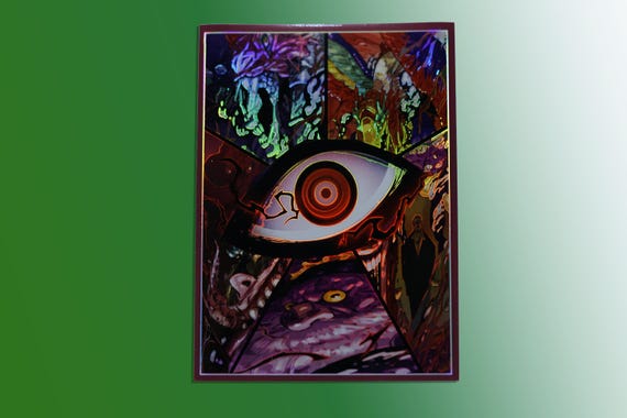 dalek card sleeves MTG Card Sleeves: Golden Dalek Vision High Quality Sleeves, Suitable for  All TCG Cards