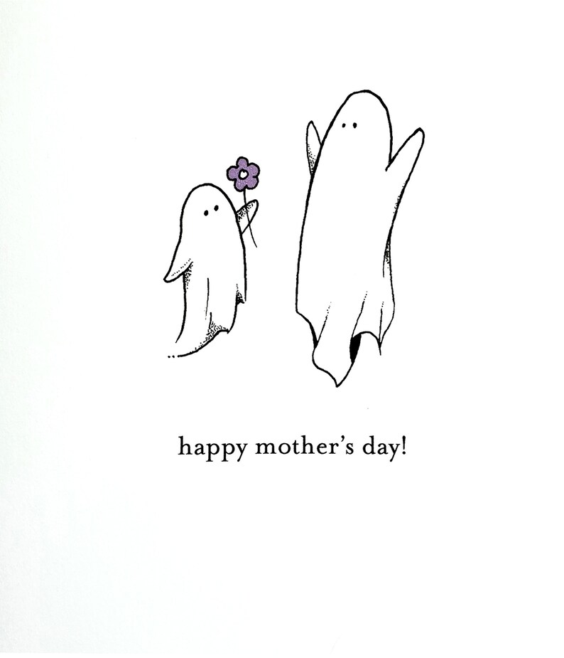 Mother's Day Ghost Mom & Kid Card image 3