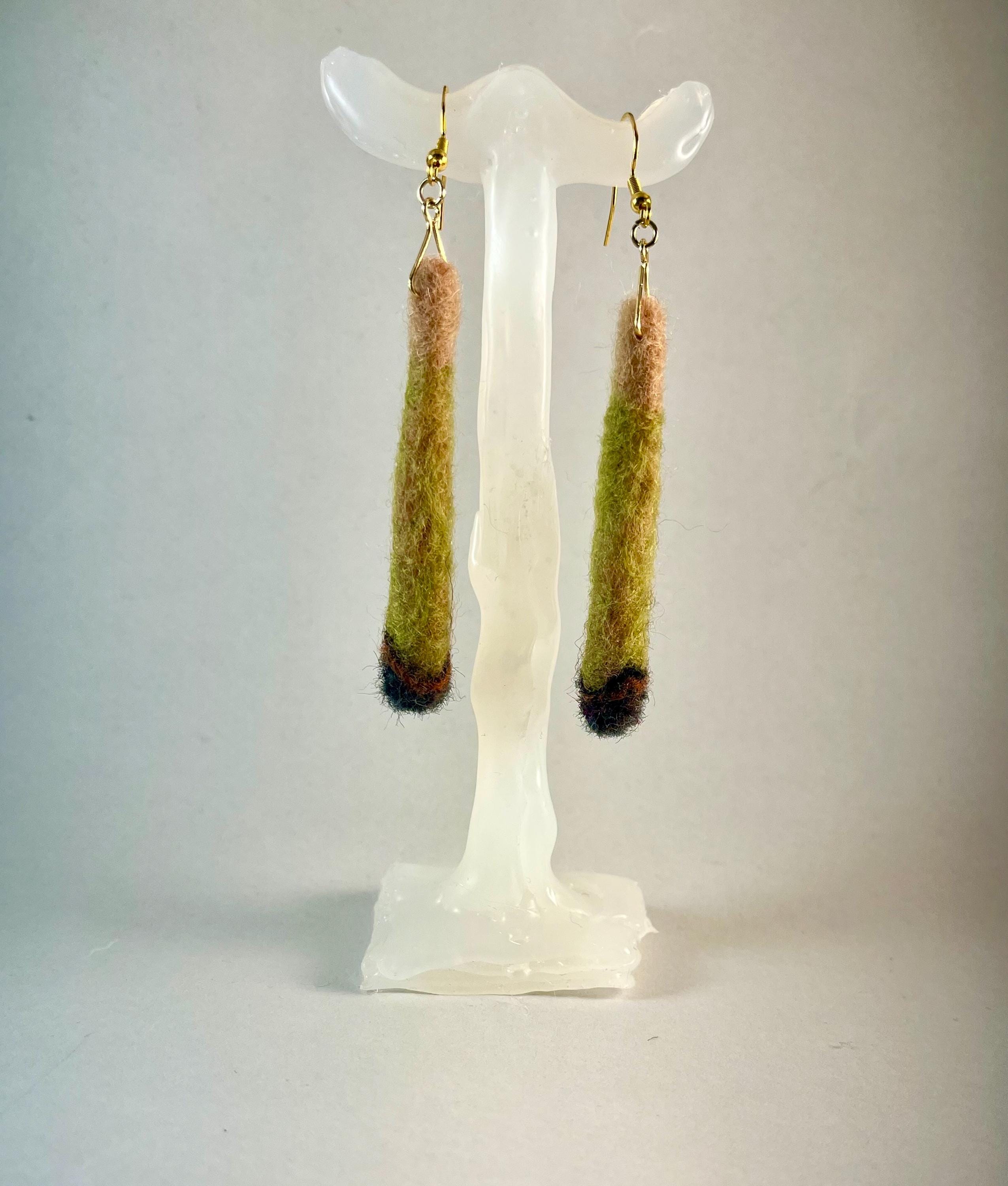 Felted Joint Earrings