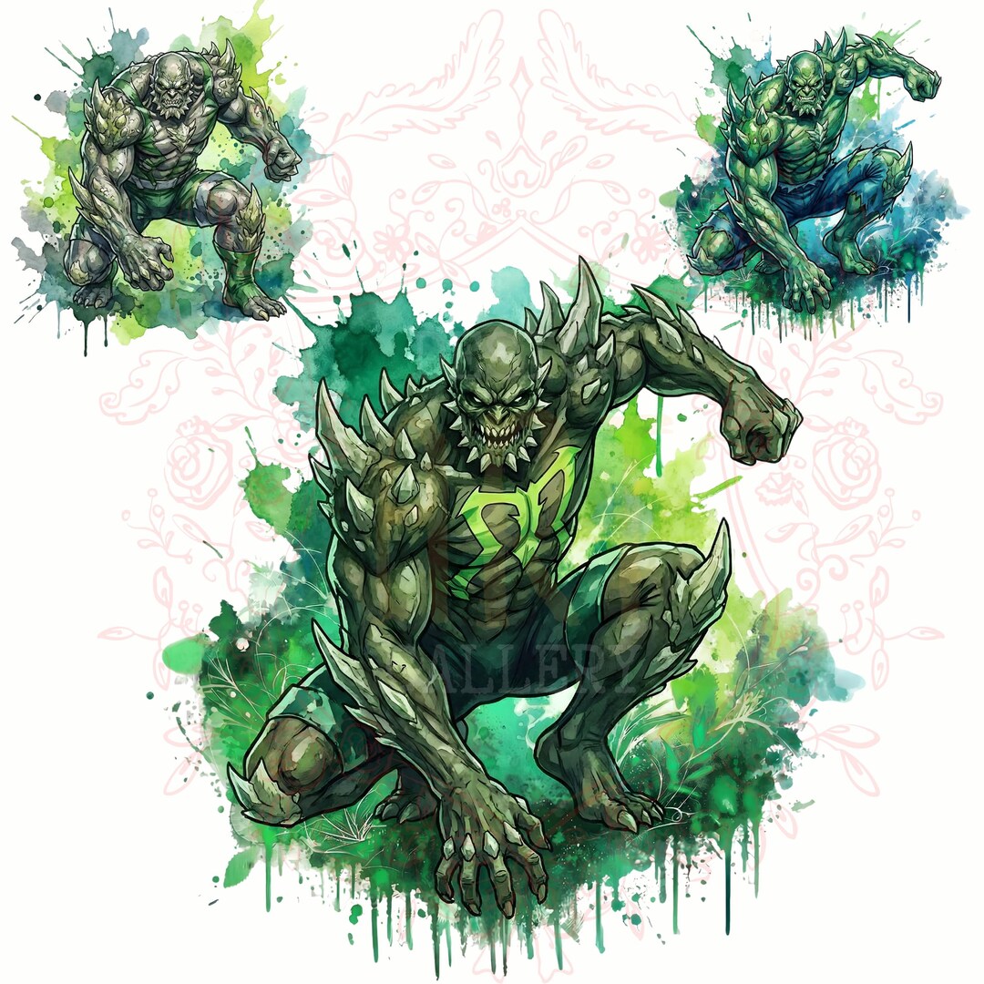 3 Doomsday Giant Splash and Watercolor Png Sublimation | Watercolor ...