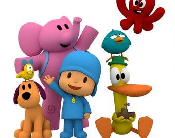 5 Pocoyo PNG Digital Download Clipart for Birthday Party Crafts Tumbler Decor