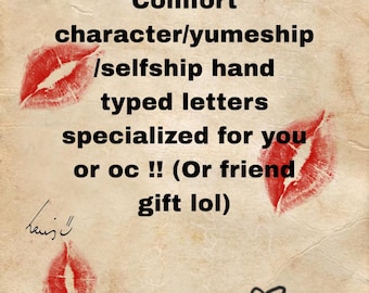 Comfort character/yumeship/selfship Letters