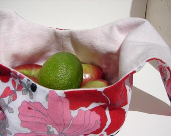 Bento Snack Bag, Knitting Project Bag, Cotton Eco Bag