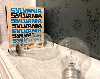 Ampoules à incandescence A19 Crystal Clear, 60 watts Sylvania, (Ensemble de 2)