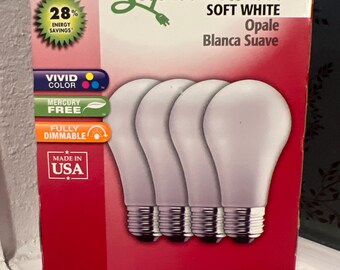 Bombillas Sylvania de 100 vatios, luz blanca extra suave, tipo A17, regulables, paquete de 3