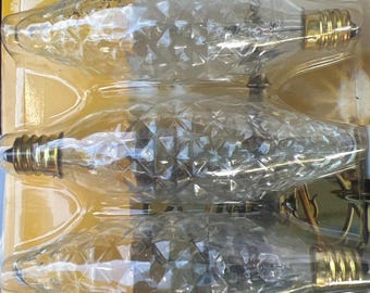 Ampoules pour lustre à facettes en cristal Sylvania, 25 W à incandescence, culot candélabre (Ensemble de 4)